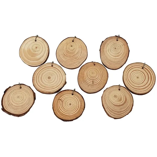 Natural Wood Keyring w/ Rings - Natural Wood Keyring w/ Rings - Image 4 of 4