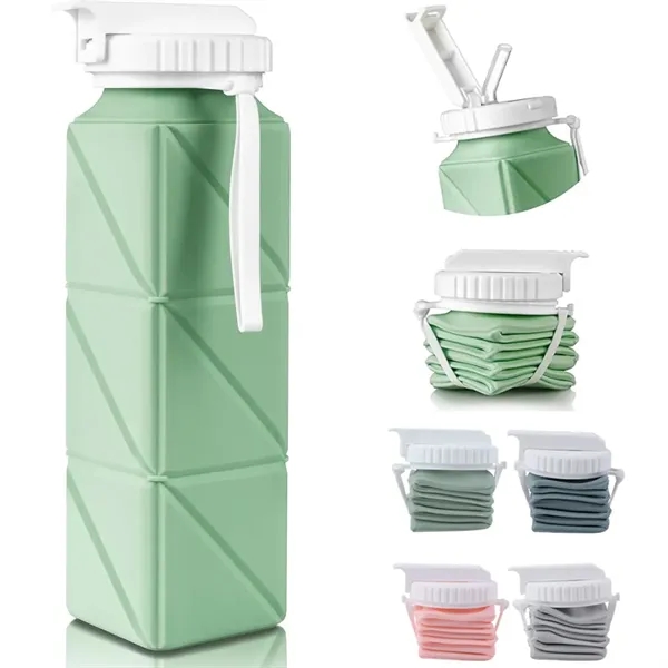 20oz Collapsible Bottle Portable Silicone Foldable Cup - 20oz Collapsible Bottle Portable Silicone Foldable Cup - Image 1 of 6