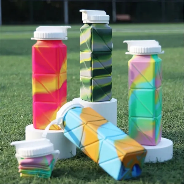 20oz Collapsible Bottle Portable Silicone Foldable Cup - 20oz Collapsible Bottle Portable Silicone Foldable Cup - Image 6 of 6