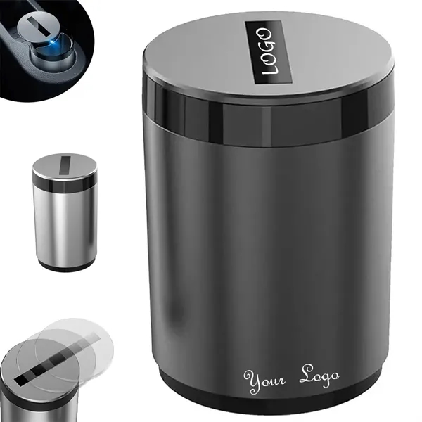 Smart Car Ashtray Cup Holder Mini Trash Can With Led - Smart Car Ashtray Cup Holder Mini Trash Can With Led - Image 0 of 3