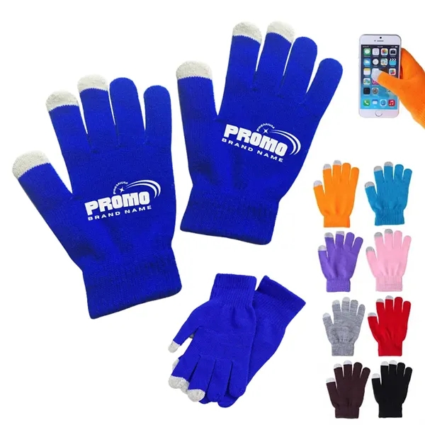 Touchscreen Winter Knit Gloves For Smartphone Soft Warm - Touchscreen Winter Knit Gloves For Smartphone Soft Warm - Image 0 of 4