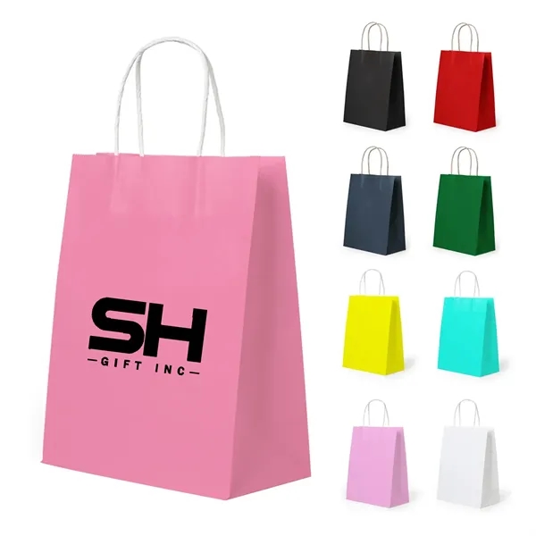 Custom White Paper Euro Tote Bag W/ Cotton Rope Handles - Custom White Paper Euro Tote Bag W/ Cotton Rope Handles - Image 0 of 4