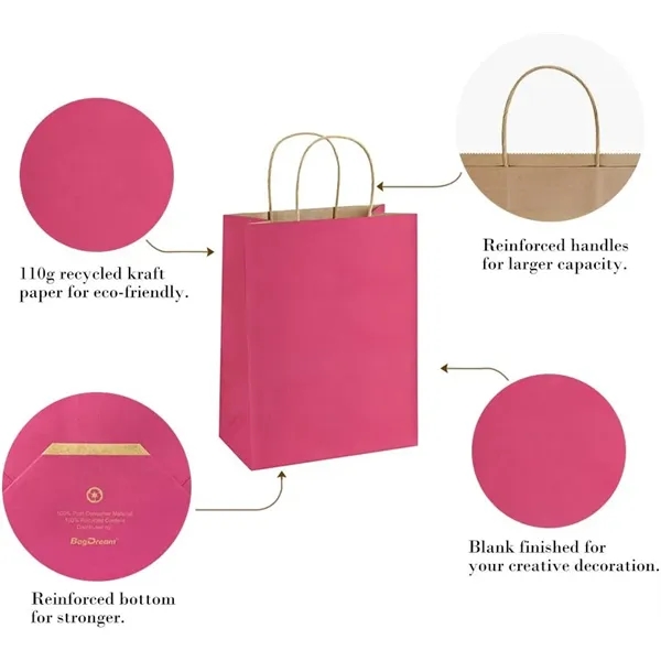 Custom White Paper Euro Tote Bag W/ Cotton Rope Handles - Custom White Paper Euro Tote Bag W/ Cotton Rope Handles - Image 2 of 4