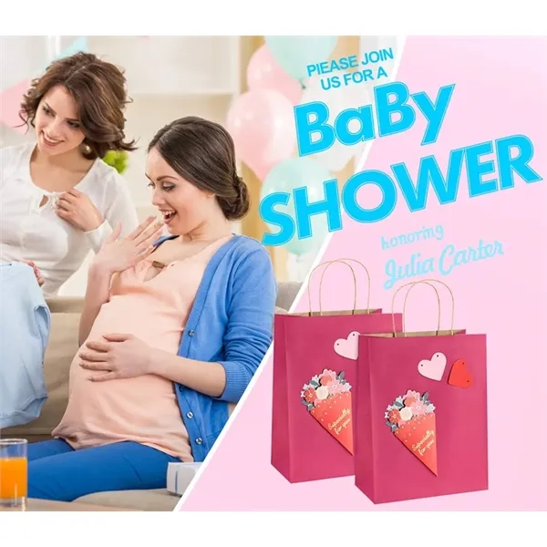 Custom White Paper Euro Tote Bag W/ Cotton Rope Handles - Custom White Paper Euro Tote Bag W/ Cotton Rope Handles - Image 4 of 4