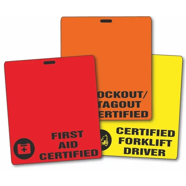 Custom Printed Role Recognition Badge Hanger - Custom Printed Role Recognition Badge Hanger - Image 1 of 3