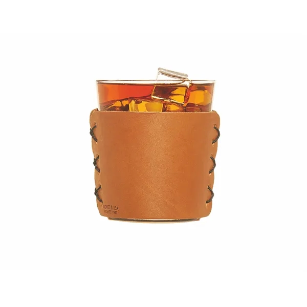 Full-Grain Leather Highball Sleeve with 13oz Libbey cocktail - Full-Grain Leather Highball Sleeve with 13oz Libbey cocktail - Image 1 of 1