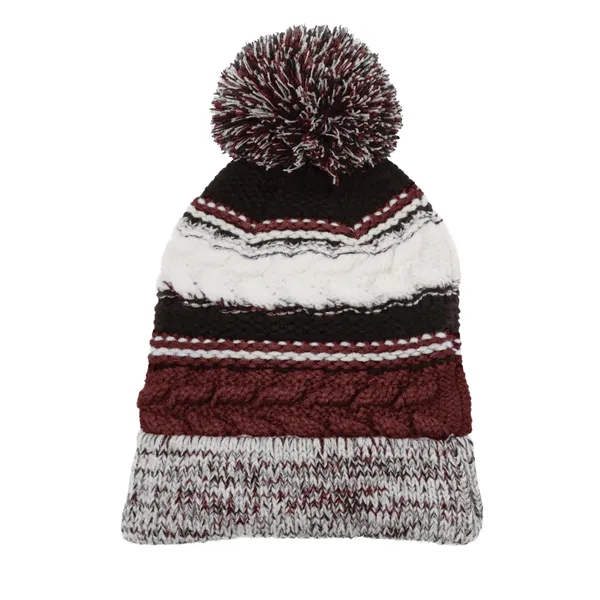 Sport-Tek Pom Pom Team Beanie. - Sport-Tek Pom Pom Team Beanie. - Image 10 of 17