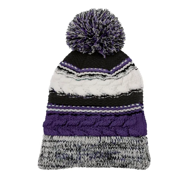 Sport-Tek Pom Pom Team Beanie. - Sport-Tek Pom Pom Team Beanie. - Image 11 of 17
