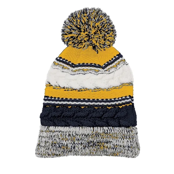 Sport-Tek Pom Pom Team Beanie. - Sport-Tek Pom Pom Team Beanie. - Image 12 of 17
