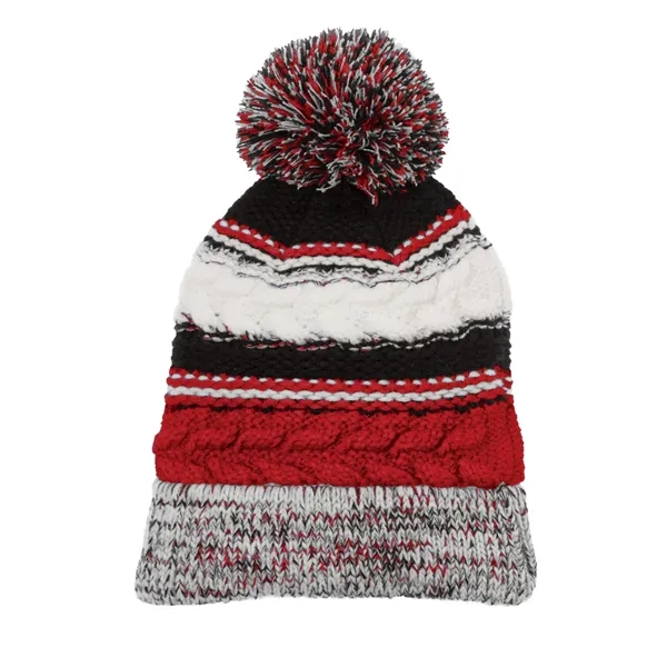 Sport-Tek Pom Pom Team Beanie. - Sport-Tek Pom Pom Team Beanie. - Image 13 of 17