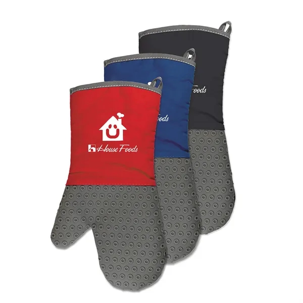 Two-Tone Silicone Oven Mitt - Two-Tone Silicone Oven Mitt - Image 0 of 6