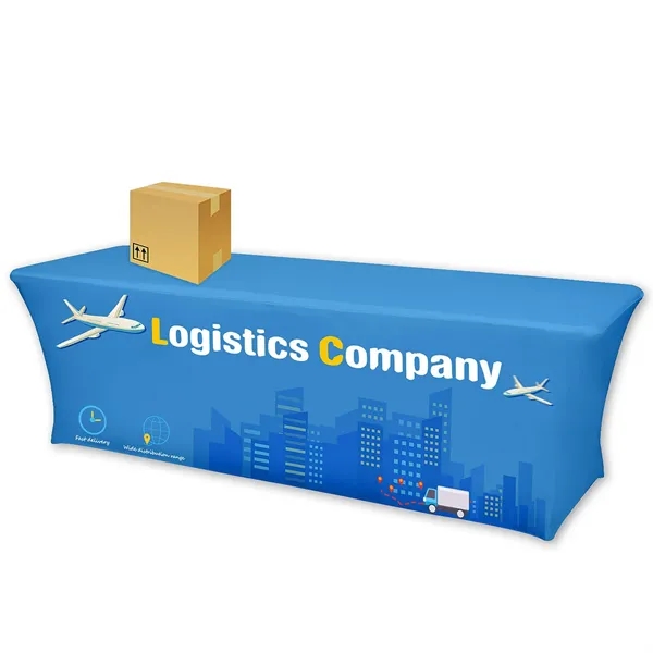 8' Standard Stretch Table Cover (Full Color Dye Sublimation) - 8' Standard Stretch Table Cover (Full Color Dye Sublimation) - Image 1 of 4
