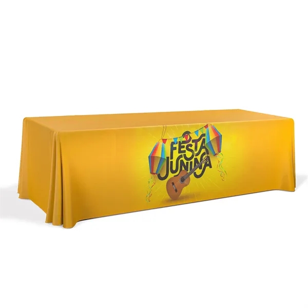 8' Economy Draped Standard Table Cover(Full Color Dye Sublim - 8' Economy Draped Standard Table Cover(Full Color Dye Sublim - Image 0 of 3