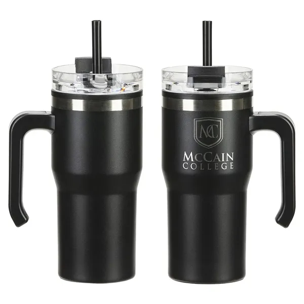 Custom Outback 20 oz Stainless Steel/Polypropylene Mug with Lid and