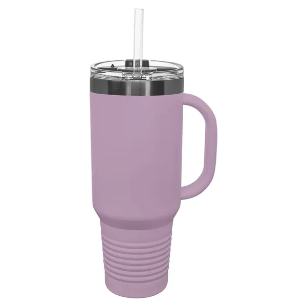 Polar Camel 40oz. Ghost Black ION-Plated Travel Mug w/ Straw - Polar Camel 40oz. Ghost Black ION-Plated Travel Mug w/ Straw - Image 7 of 13