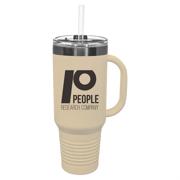 Polar Camel 40oz. Ghost Black ION-Plated Travel Mug w/ Straw - Polar Camel 40oz. Ghost Black ION-Plated Travel Mug w/ Straw - Image 8 of 13