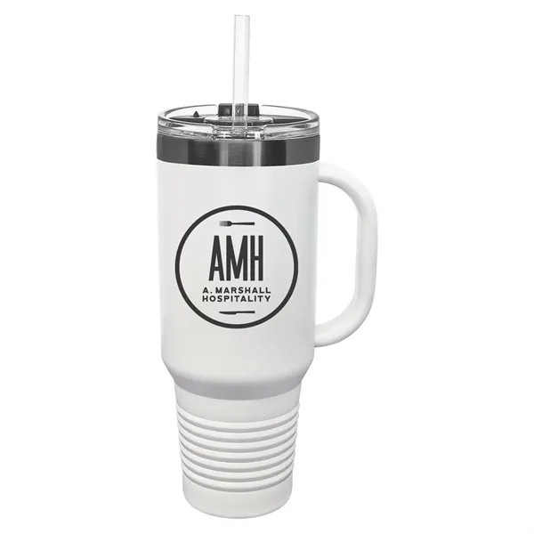 Polar Camel 40oz. Ghost Black ION-Plated Travel Mug w/ Straw - Polar Camel 40oz. Ghost Black ION-Plated Travel Mug w/ Straw - Image 12 of 13