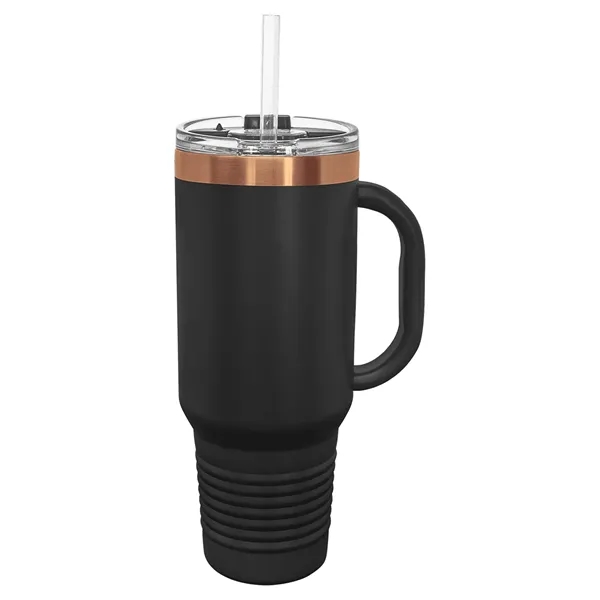 Polar Camel 40oz. Rose Gold ION-Plated Travel Mug w/ Straw - Polar Camel 40oz. Rose Gold ION-Plated Travel Mug w/ Straw - Image 3 of 5