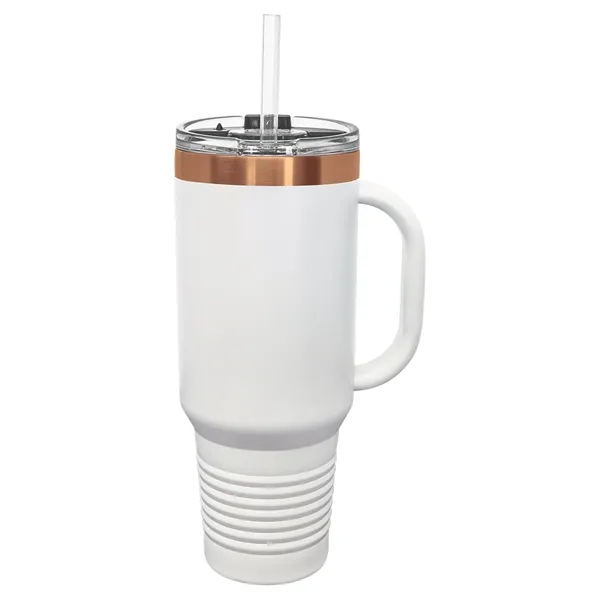 Polar Camel 40oz. Rose Gold ION-Plated Travel Mug w/ Straw - Polar Camel 40oz. Rose Gold ION-Plated Travel Mug w/ Straw - Image 5 of 5