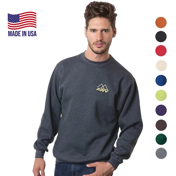 Made In USA 100% Pre-Shrunk Unisex crewneck Fleece - Made In USA 100% Pre-Shrunk Unisex crewneck Fleece - Image 0 of 19