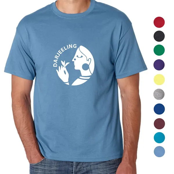 Hanes 5.5 oz Preshrunk 50:50 Polyester/ Cotton T-shirts - Hanes 5.5 oz Preshrunk 50:50 Polyester/ Cotton T-shirts - Image 0 of 21