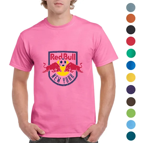 Gildan 6.1 oz 100% Preshrunk Cotton T shirt w/ Custom Logo - Gildan 6.1 oz 100% Preshrunk Cotton T shirt w/ Custom Logo - Image 0 of 66