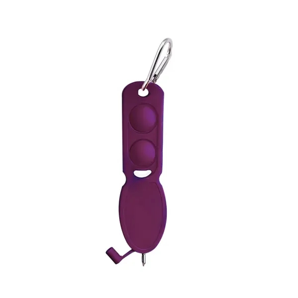 Custom Push Pop Pen Keychain with Carabiner Clip - Custom Push Pop Pen Keychain with Carabiner Clip - Image 4 of 8