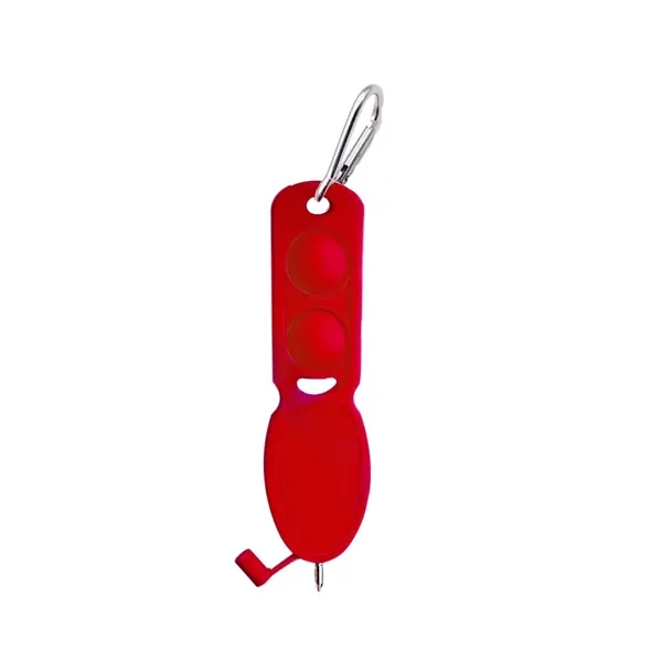 Custom Push Pop Pen Keychain with Carabiner Clip - Custom Push Pop Pen Keychain with Carabiner Clip - Image 5 of 8