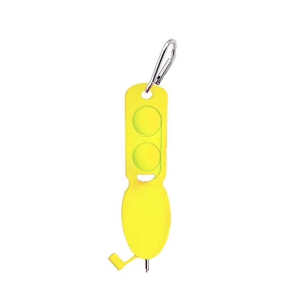 Custom Push Pop Pen Keychain with Carabiner Clip - Custom Push Pop Pen Keychain with Carabiner Clip - Image 7 of 8