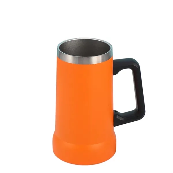 24Oz Beer Mug Tumbler With Handle - 24Oz Beer Mug Tumbler With Handle - Image 5 of 9