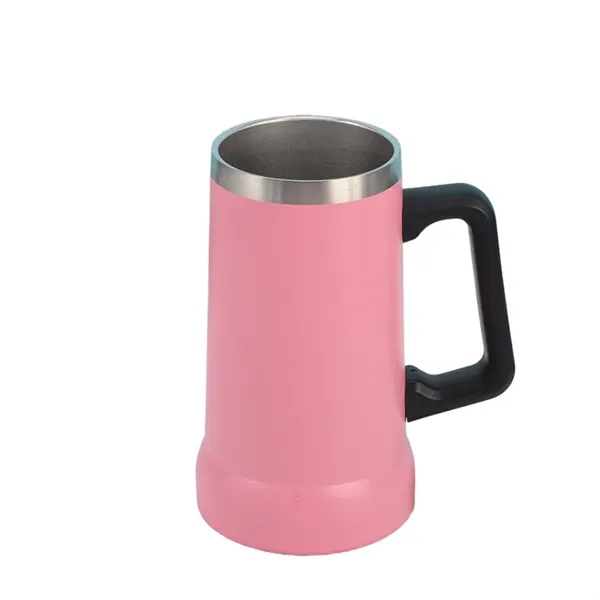 24Oz Beer Mug Tumbler With Handle - 24Oz Beer Mug Tumbler With Handle - Image 6 of 9
