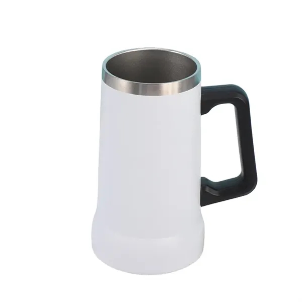 24Oz Beer Mug Tumbler With Handle - 24Oz Beer Mug Tumbler With Handle - Image 7 of 9