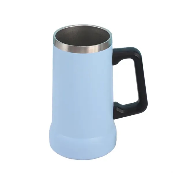 24Oz Beer Mug Tumbler With Handle - 24Oz Beer Mug Tumbler With Handle - Image 8 of 9
