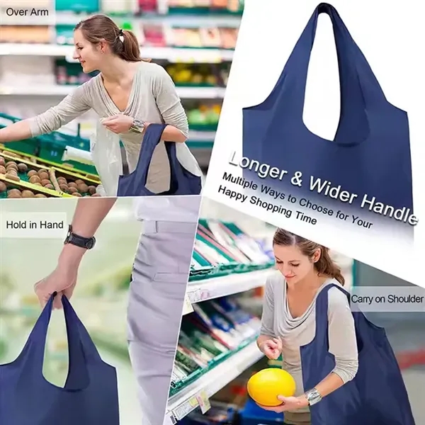 Foldable Grocery Reusable Bags for Shopping - Foldable Grocery Reusable Bags for Shopping - Image 2 of 3