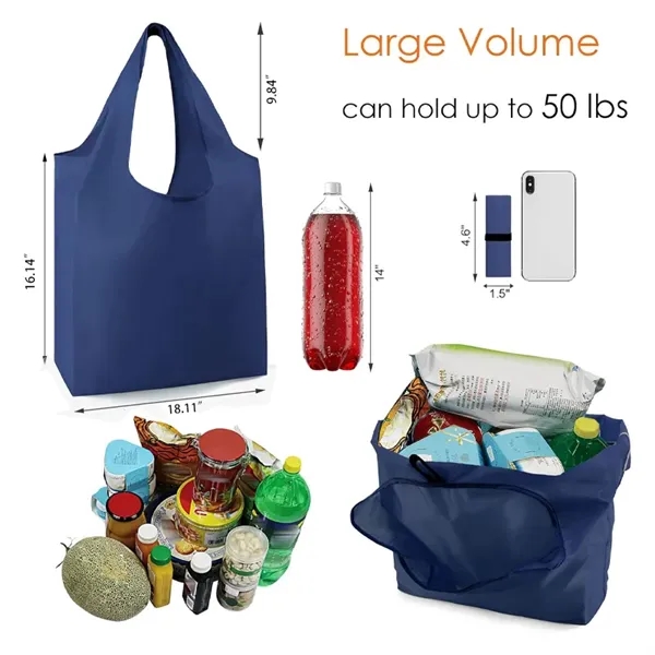 Foldable Grocery Reusable Bags for Shopping - Foldable Grocery Reusable Bags for Shopping - Image 3 of 3