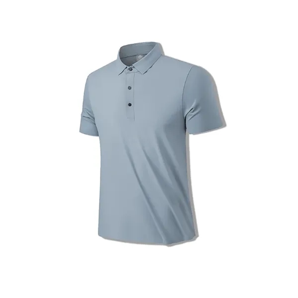 Mens Polo Shirts Quick Dry Short Sleeve - Mens Polo Shirts Quick Dry Short Sleeve - Image 4 of 5