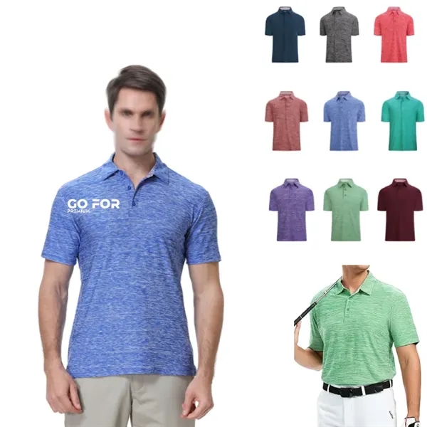 Mens Golf Shirt Moisture Wicking Quick-Dry Short Sleeve - Mens Golf Shirt Moisture Wicking Quick-Dry Short Sleeve - Image 0 of 1