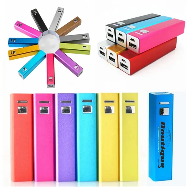 Custom Colorful Power Bank W/ USB Port - Custom Colorful Power Bank W/ USB Port - Image 0 of 3