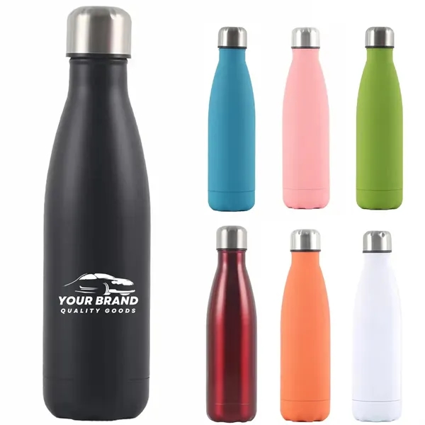 16Oz. Personalized Stainless Steel Insulated Water Bottle - 16Oz. Personalized Stainless Steel Insulated Water Bottle - Image 0 of 6