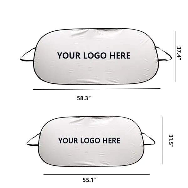 Custom Foldable UV Protection Car Windshield Sun Shade - Custom Foldable UV Protection Car Windshield Sun Shade - Image 1 of 3