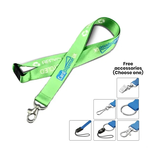 Recycled Polyester Lanyard - Recycled Polyester Lanyard - Image 2 of 6