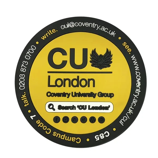 4" 2D Soft PVC Coaster - 4" 2D Soft PVC Coaster - Image 2 of 3