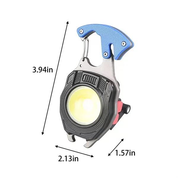 In Stock Rechargeable COB LED Keychain Clip Light With Hook - In Stock Rechargeable COB LED Keychain Clip Light With Hook - Image 1 of 6