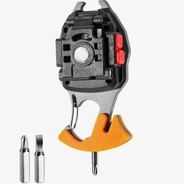 In Stock Rechargeable COB LED Keychain Clip Light With Hook - In Stock Rechargeable COB LED Keychain Clip Light With Hook - Image 5 of 6