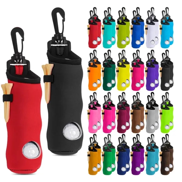 Neoprene Golf Ball Pouch Carry Bag - Neoprene Golf Ball Pouch Carry Bag - Image 0 of 3
