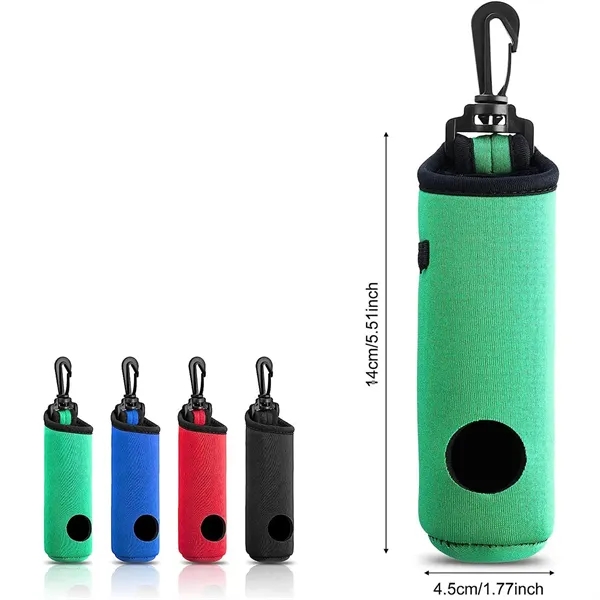 Neoprene Golf Ball Pouch Carry Bag - Neoprene Golf Ball Pouch Carry Bag - Image 1 of 3