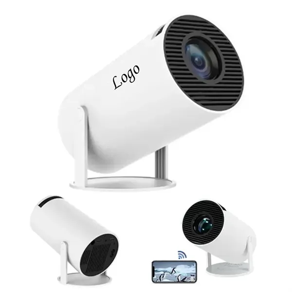 Mini Portable Outdoor HD Rotatable 4K Projector - Mini Portable Outdoor HD Rotatable 4K Projector - Image 0 of 4