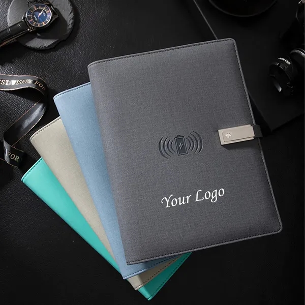 Wireless Charging A5 Office Notebook With USB Flash Drive - Wireless Charging A5 Office Notebook With USB Flash Drive - Image 2 of 4