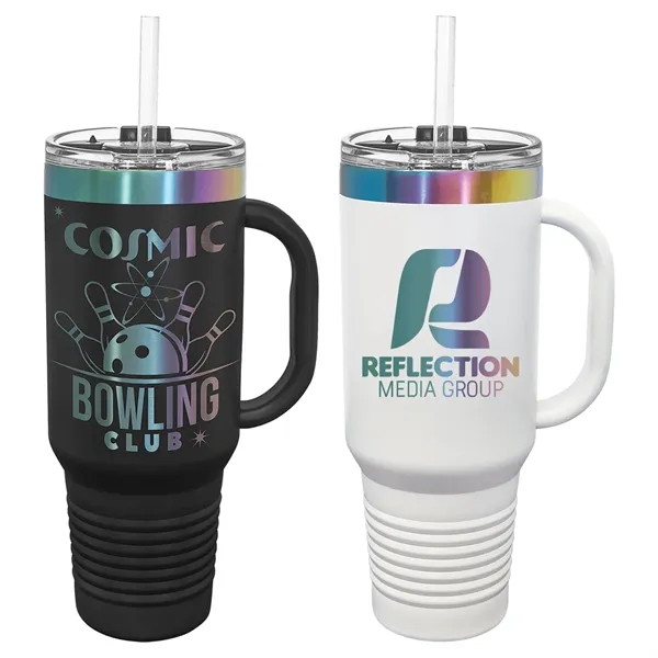 Polar Camel 40oz. Prism ION-Plated Travel Mug w/ Straw - Polar Camel 40oz. Prism ION-Plated Travel Mug w/ Straw - Image 0 of 5