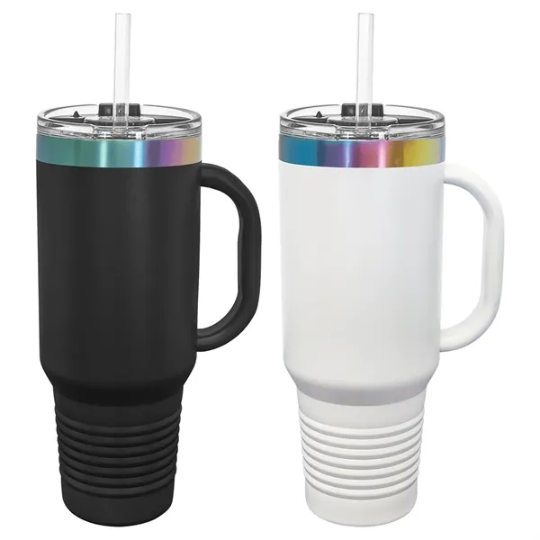 Polar Camel 40oz. Prism ION-Plated Travel Mug w/ Straw - Polar Camel 40oz. Prism ION-Plated Travel Mug w/ Straw - Image 1 of 5